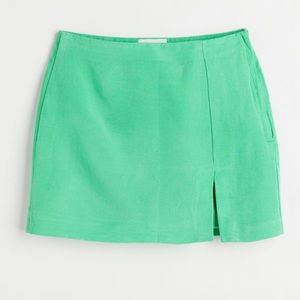 H&M Linen Blend Mini Skirt